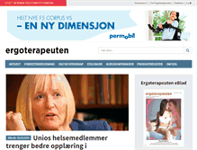 Tablet Screenshot of ergoterapeuten.no